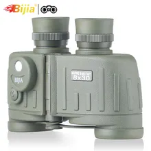 BIJIA 8x30 BAK4 классический военный бинокль Оптический Прибор водонепроницаемые полевые очки с компасом для охоты и путешествий