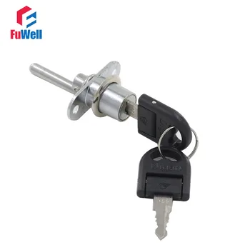 

2pcs Silver Tone or Black Cylinder Plunger Lock 16mm Dia. for Drawer Cabinet with Keys