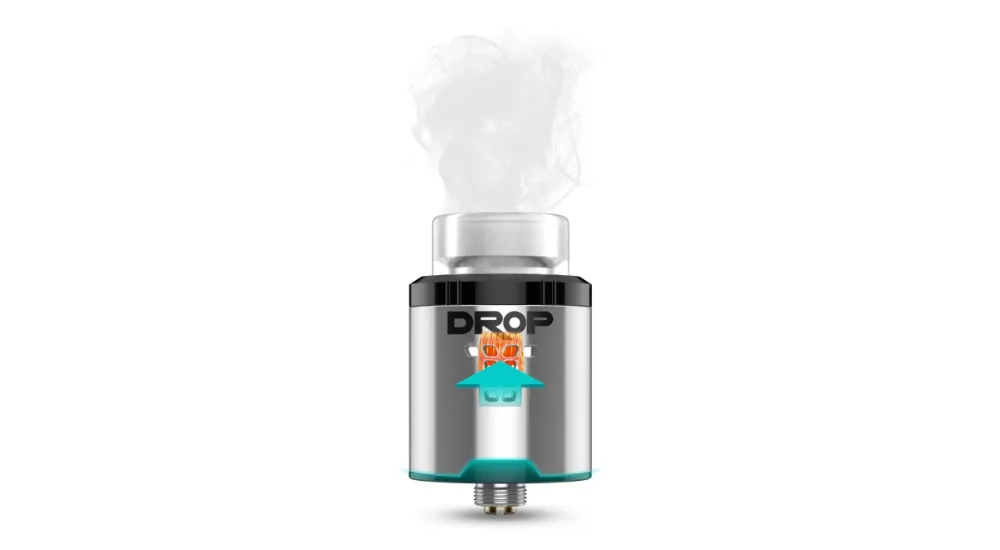Digiflavor DROP RDA Tank E Cigarette Atomizer with 4 Large Post Holes Easy to DIY Fits E-Cig Box MOD Vape 06