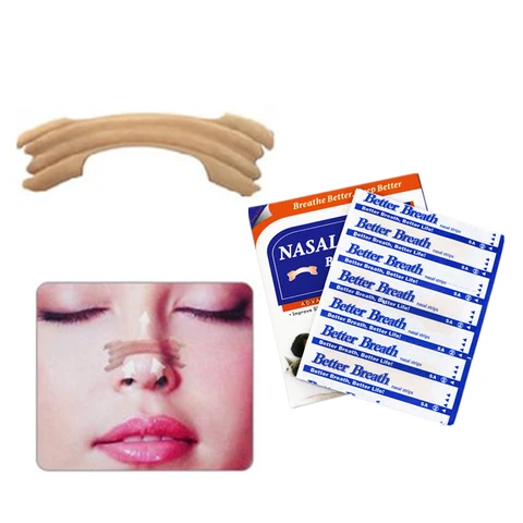 Parar de Ressonar Melhor do Sono Caixas – Lote 55x16mm Venda Quente Popular Tiras Nasais Respiração Direito Anti Ronco Nasal 3000 Pcs = 100