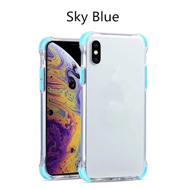 

Xiaomi redmi 7A case. Acrylic backboard+Two-color silicone soft edge cover for Xiaomi Redmi 7A Anti-drop transparent case