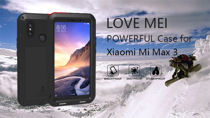 LOVE MEI Metal Case For Xiaomi Mi Max 3 Cover (1)