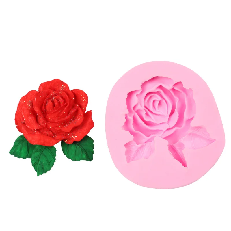 

Big Rose Silicone Mould Cake Chocolate Mold Handmade Soap Pudding Baking Tool Fondant Mold Kitchenware