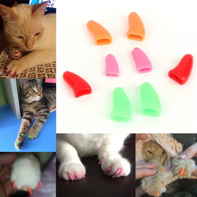 20pcs Silicone Soft Cat Nail Caps / Cat Paw Claw / Pet Nail Protector