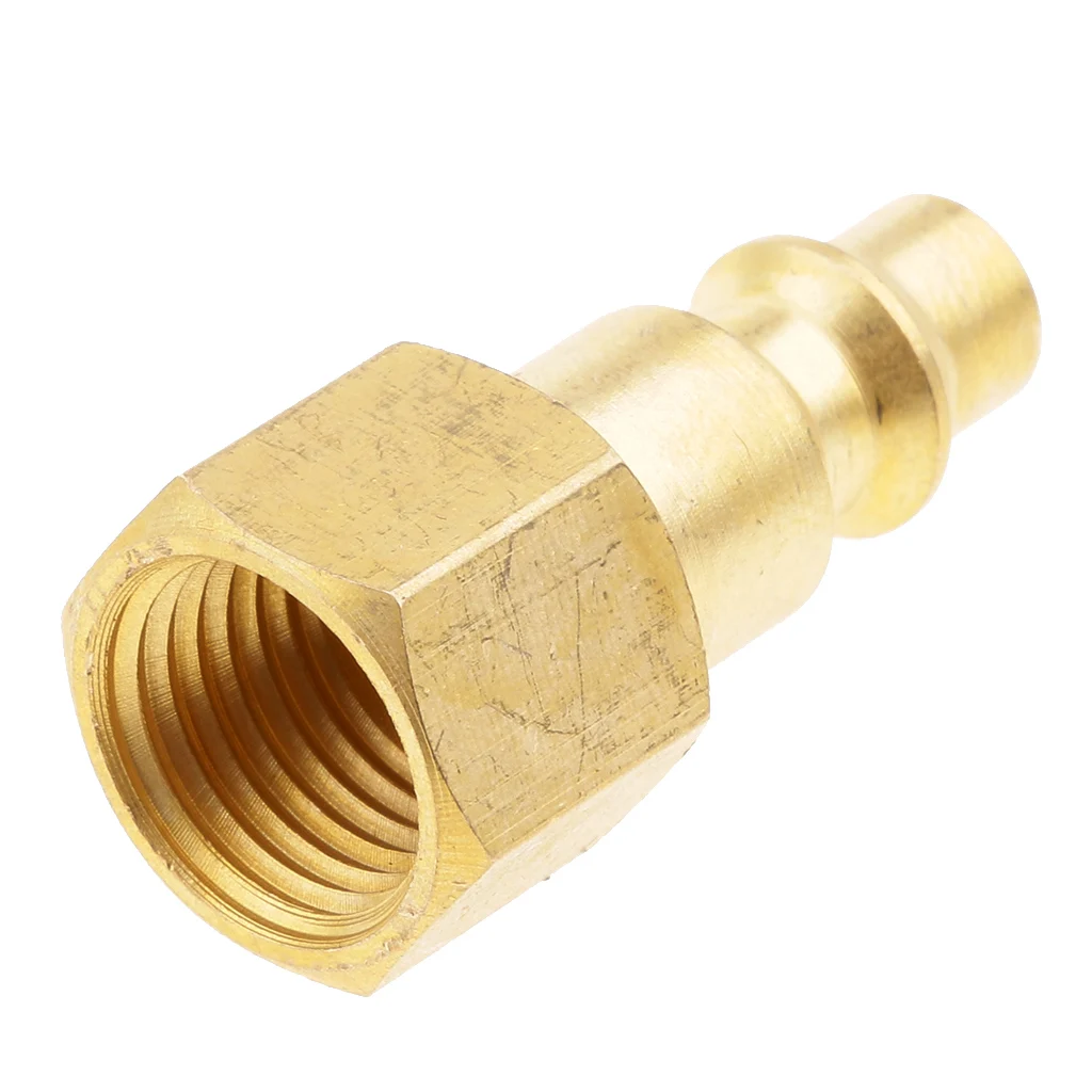 5PCS Air Line Hose Compressor Fitting Connectors Thread 90 Degree Elbow Quick Fitting Female Quick Release Coupler 1/4inch NPT