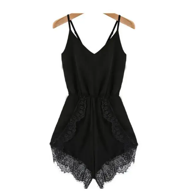 

Free Ostrich Women Strap Sleeveless Lace Chiffon Bodycon Rompers Playsuit Summer 2019 New Sexy LadiesTassel V-Neck D1635