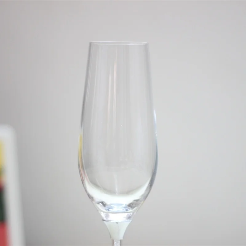 Прозрачный кристалл с длинным стеблем пара бокал для шампанского