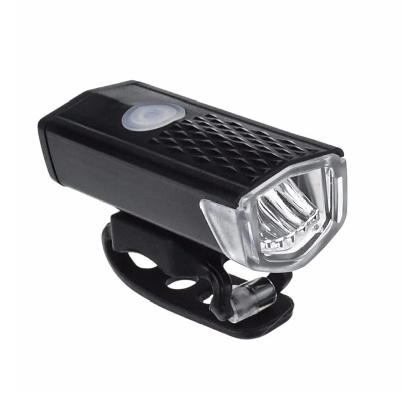 Perfect 1PCs 300 Lumens USB Rechargeable Bike Headlight with 3 Modes Bicycle Front Light LED Flashlight 2018 New Bicycle Accessories 4