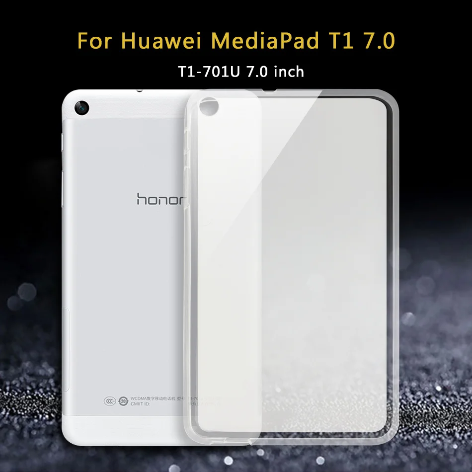 Планшетный чехол для huawei MediaPad T5 10/T3 10 8/T3 7 3g Wi-Fi/Медиа Pad T1 7,0 8,0 10/T2 7,0 8 10,0 Pro Чехол Мягкий силиконовый чехол из ТПУ чехол - Цвет: T1 7.0 T1-701U