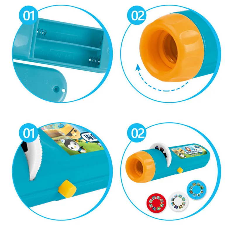 KACUU Cute Baby Mini Sleeping Story Submarine Projector Flashlight Star Toy Christmas Gifts With Cartoon Scene Designs KACUU Cute Baby Mini Sleeping Story Submarine Projector Flashlight Star Toy Christmas Gifts With Cartoon Scene Designs