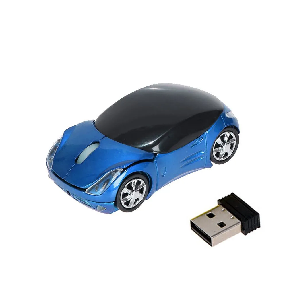 

2.4GHz 1200DPI Car Shape Wireless Optical Mouse USB Scroll Mice for Tablet Laptop Computer Adroit Portable