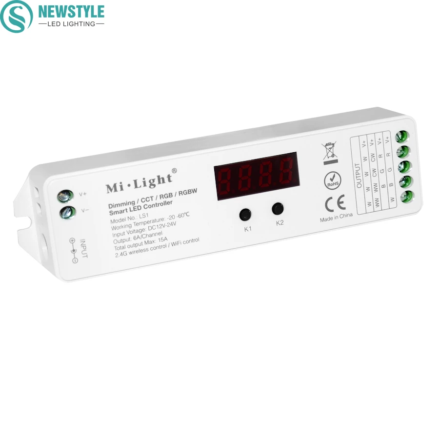 

Milight 4IN1 Smart Strip LED Controller 2.4G Wireless Controller For CCT RGB and RGBW Single Color Strip Light
