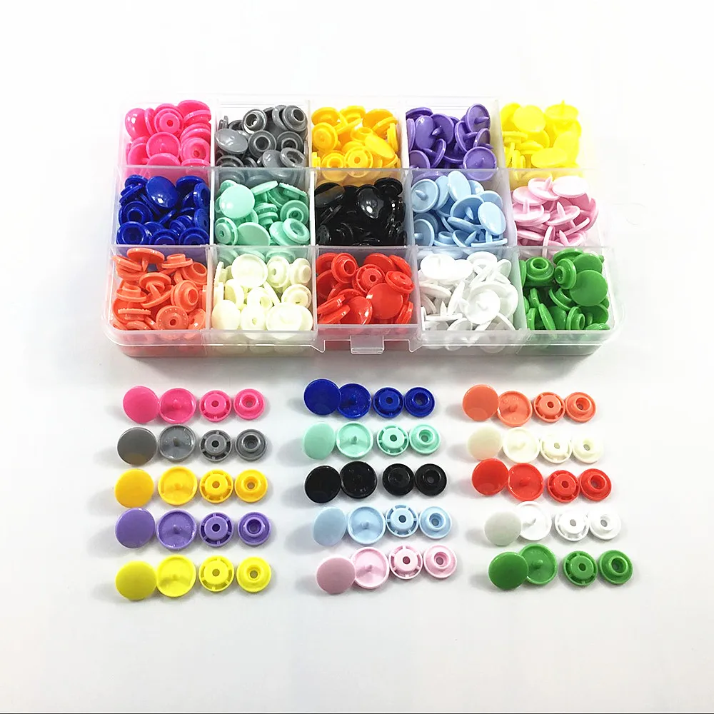 150 Наборы 12 мм T5 круглые пластиковые застежки-кнопки для одежды аксессуары для детской одежды ремесло+ 1 набор щипцы для кнопок инструмент