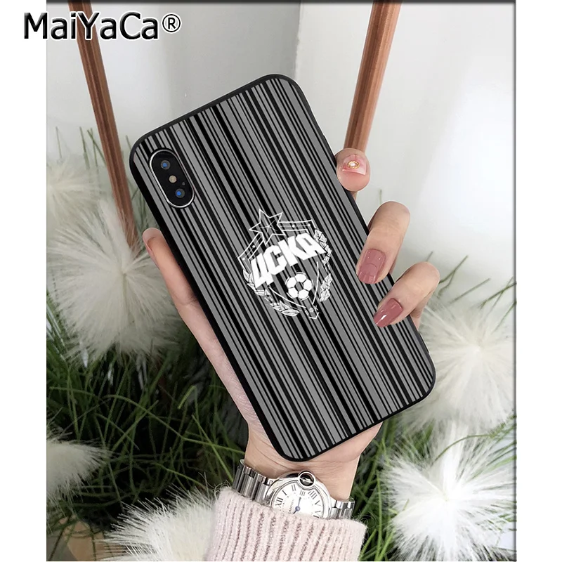 MaiYaCa PFC ЦСКА футбольная команда, высокое качество, чехол для телефона Apple iPhone 8 7 6 6S Plus X XS MAX 5 5S SE XR, мобильные телефоны - Цвет: A5