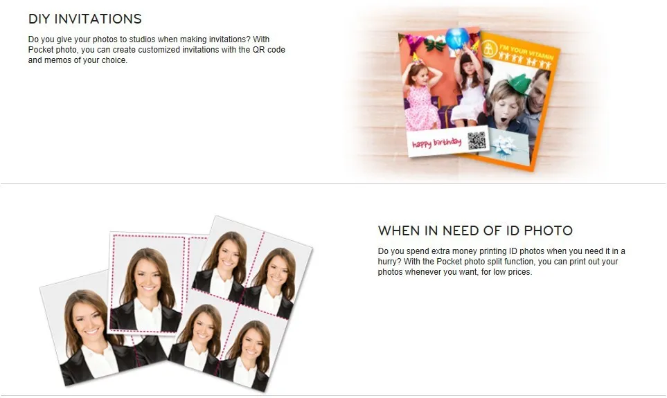 LG Zink Pocket Photo Paper des 6
