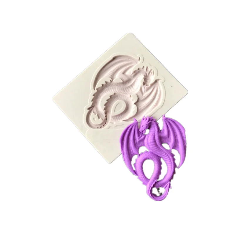 Дракон силиконовые формы для выпечки Sugarcraft Фондант Плесень Инструменты