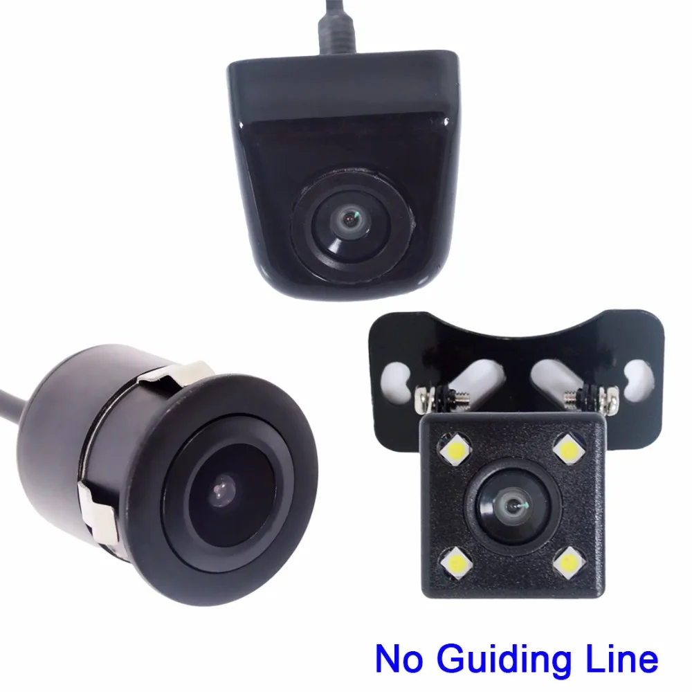 Kopen Hippcron Geen Guiding Lijn Parkeer Monitor Parkeerhulp View Camera 4 LED HD CCD Wire Waterdichte Auto Achteruitrijcamera camera