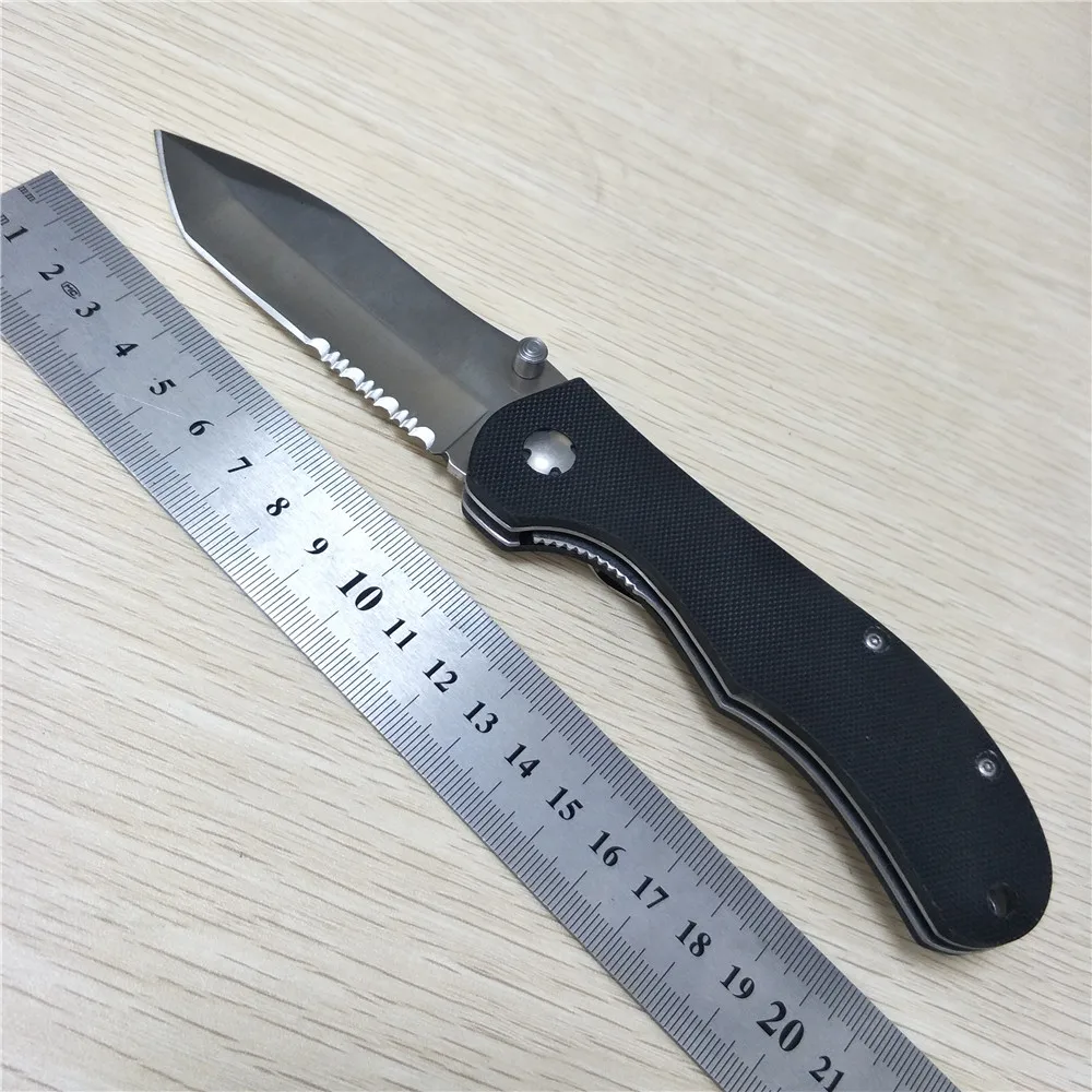 

Tactical 55HRC Hardness 3CR13 Blade G10 Handle Folding Knives Outdoor Camping Survival Hunting Knife EDC Tool