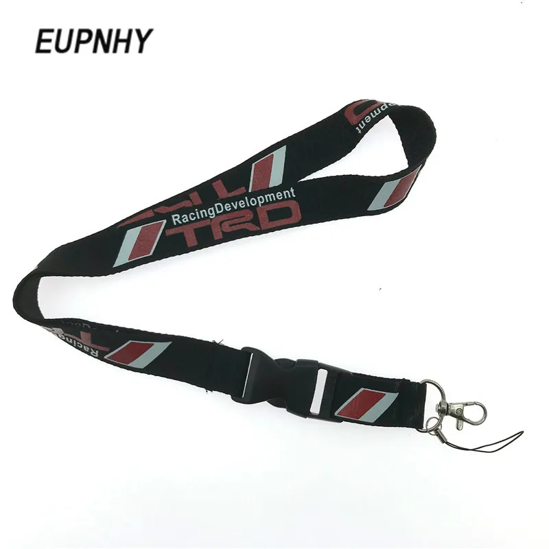 

EUPNHY 1Pcs TRD Toyoto Racing Development Car Logo Keychains Lanyard Neck Straps ID Pass Card Lanyard for Keys Mobile Phone