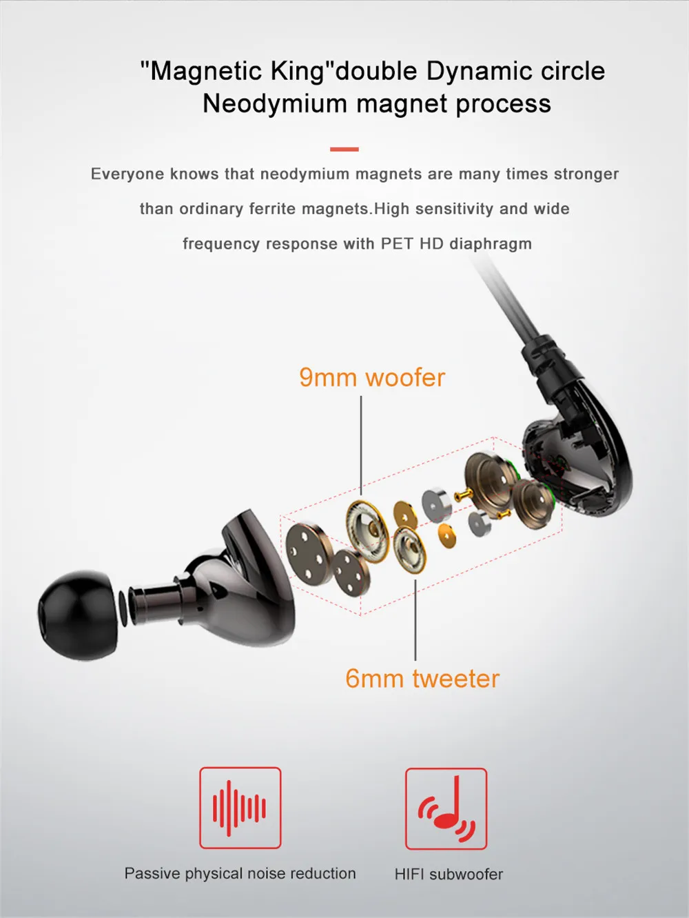 MODOSON Bluetooth Headphone Z5 Deep Bass Stereo Earphone Dual Dynamic Circle Headset MIC Earbud For Samsung Huawei Xiaomi iPhone