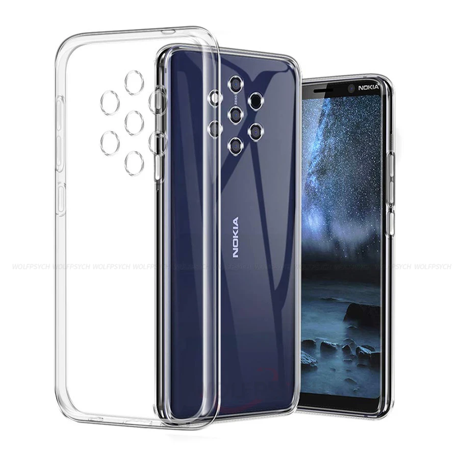 

CASE For Nokia 9 PureView 8.1 6.1 Plus Silicon TPU Case For Nokia 8 Sirocco 7 plus Protect Protection Protector Soft Clear