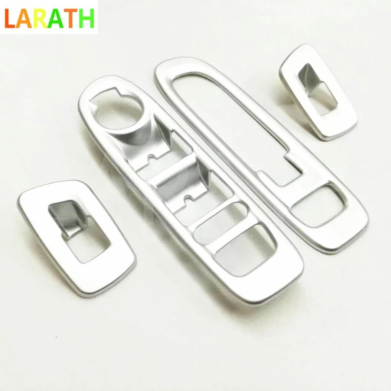 

For Jeep Compass 2017 2018 Second Generation Interior ABS Matte Carbon Fiber Armrest Door Window Switch Lift Panel Trim Cover