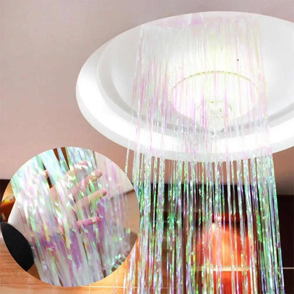 LumiParty Tinsel Curtain Foil Fringe Curtain for Birthday