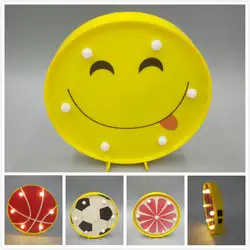 TONGER прекрасная улыбка уход за кожей лица ночник желтый круглый Emotion уровень заряда emoji/USB светодио дный управляется светодиодные лампы для