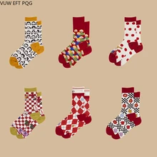 Модные мужские носки для девочек, классные носки в стиле хип-хоп, забавные оригинальные носки с узором