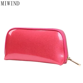 

High Quality Pu Leather Cosmetic Bag Makeup Make Up Bags Waterproof Small Travel Porable Makeup Handbag Pouch Wash TCF713