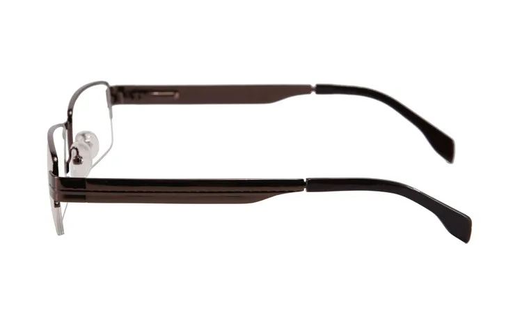 Брендовые дизайнерские металлические очки для глаз из сплава высокого качества полуободковая оптическая оправа для мужчин стильные очки