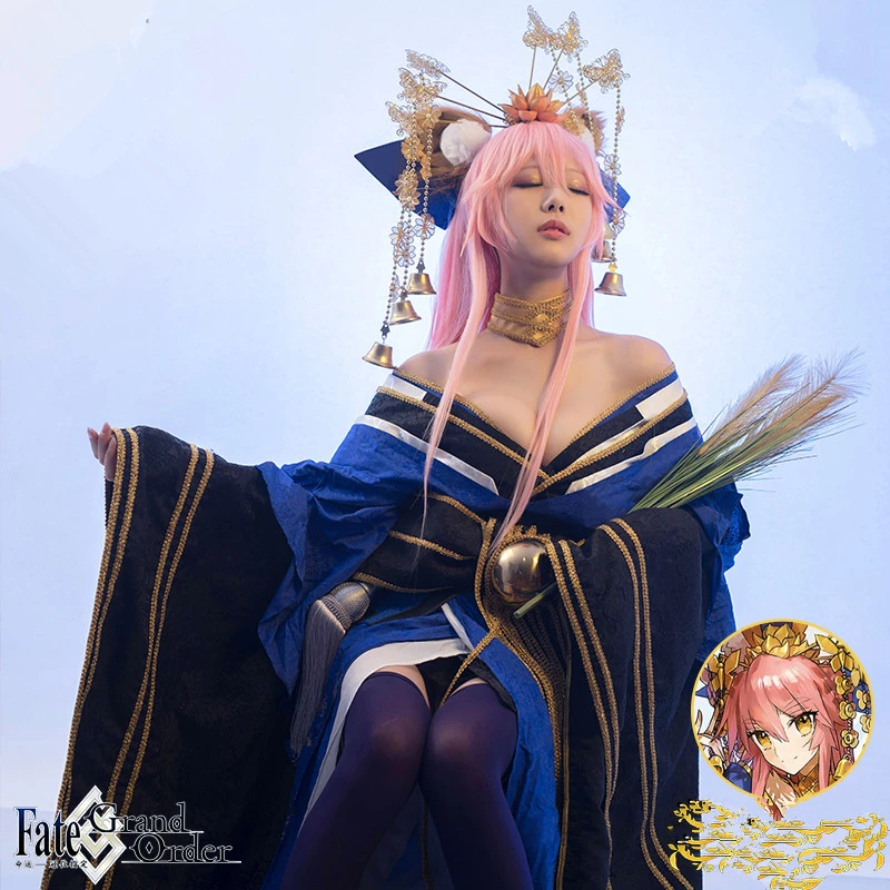 FGO Tamamo сценический Косплей Fate/Grand Order Tamamo no Mae женский костюм для косплея платье кимоно Tamamo костюмы на Хэллоуин