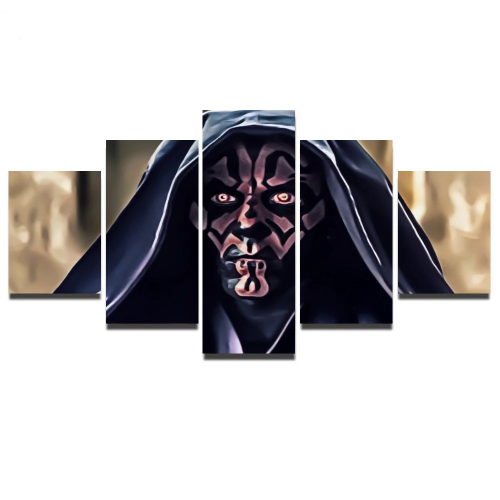 Modular-Prints-Pictures-Home-Decorative-5-Pieces-Star-Wars-Paintings-Office-Cartoon-Canvas-Poster-Animation-Frame (2)