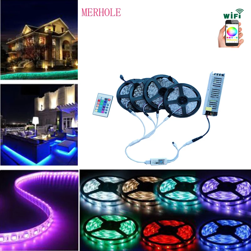 Светодиодная лента SMD5050 5 м 10 15 20 30/60 светодисветодиодный s/m водонепроницаемая
