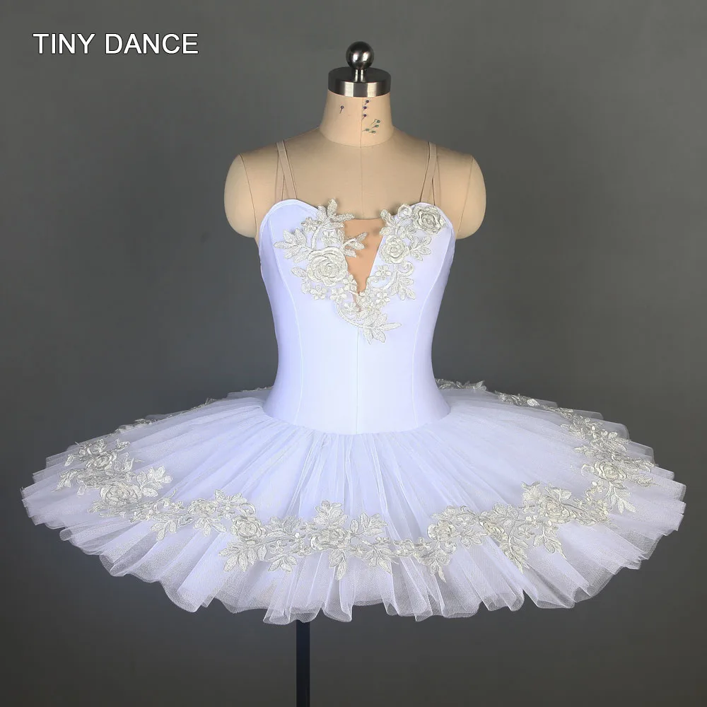 Snow White Stiff Tulle Ballet Tutu Adult Ballerina Dress Performance Stage Costume Ballet Dance