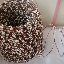 50 шт/партия многоцветные 20 футов примитивные однослойные ягодная косточка венок-гирлянда лозы для украшения Рождественского сезона