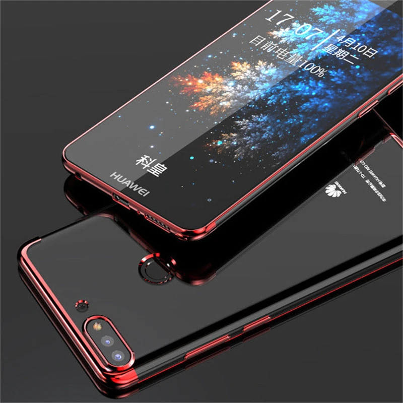Прозрачный ТПУ легкий чехол для телефона Huawei Y6 Y7 Prime Y9 прозрачный тонкий
