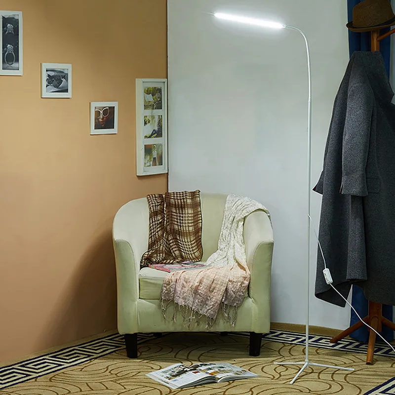 

Modern LED Dimming Toning Floor Lamp 72leds USB Flexible Gooseneck Standing Reading Light with Stable Base for Office Bedroom