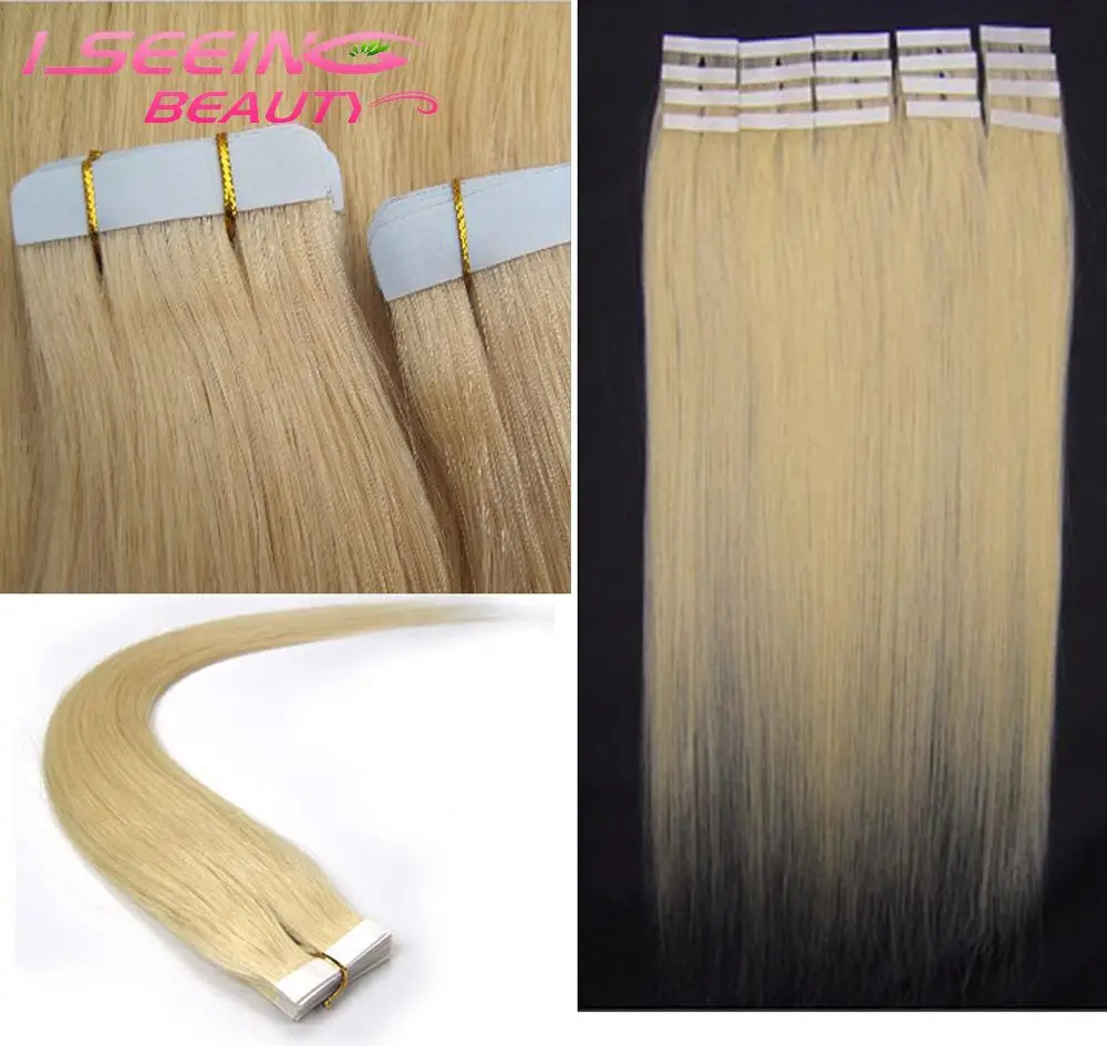 16, 18, 20, 22, 24 inch Brazilian remy hair PU Hair Skin Weft Hair Remy
