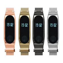 Ремешок для часов mi lanese Магнитная Петля из нержавеющей стали ремешок для часов+ защитная оболочка для Xiaomi mi band 2 O.24