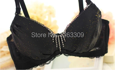 

FREE SHIPPING! Shinning, Deep V, A B C D Cups, Angel White and Charming Black, Bra and Brief Sets