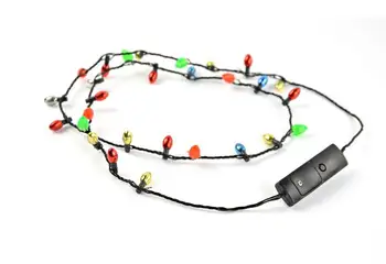 

100 UNIDS Led Intermitente Collar Con Cuentas Brillantes de Luz Colgante Collares Juguetes Regalo Del Favor de