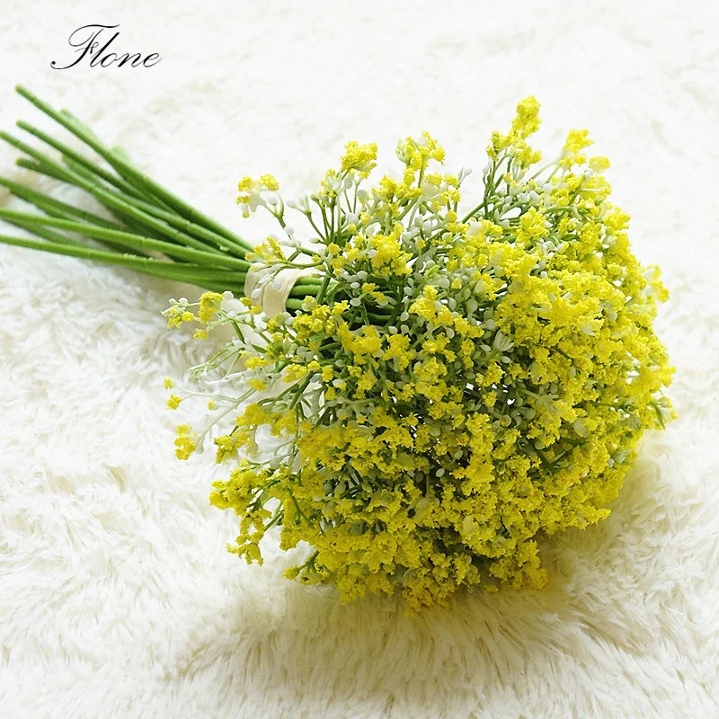 Искусственный пластиковый цветочный букет Flone свадебное искусственное