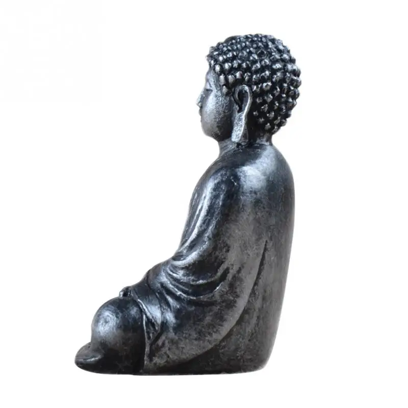 Mini armonía innovadora estatua de Buda exquisita resina valiosa escultura meditante estilo antiguo decoración del hogar Mini armonía innovadora estatua de Buda exquisita resina valiosa escultura meditante estilo antiguo decoración del hogar