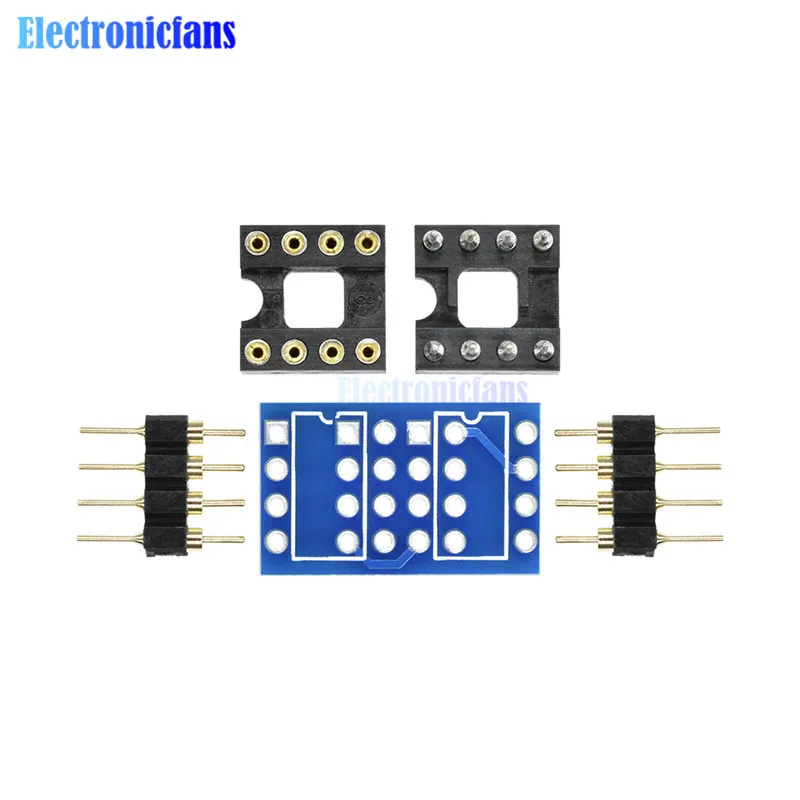 Двойной DIP8 К Mono Opamp PCB + Pin Socket для NE5532 OPA2132 OPA627 TL072 P07|dip8 socket|p p |
