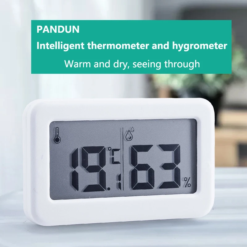 PANDUN ultra-thin simple electronic digital thermometer and hygrometer Baby room home thermometer indoor dry hygrometer