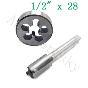 

1/2"-28 Gunsmithing Tap + Die Set (1/2" X 28) For 9mm, 223, 5.56, 22LR For Hard Working