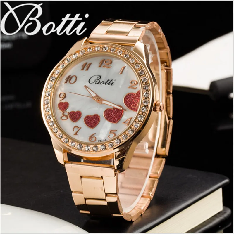 

2016 most popular men and women`s top brand luxury quartz colock watch stainless steel Ceramic red love wristwatches reloj mujer