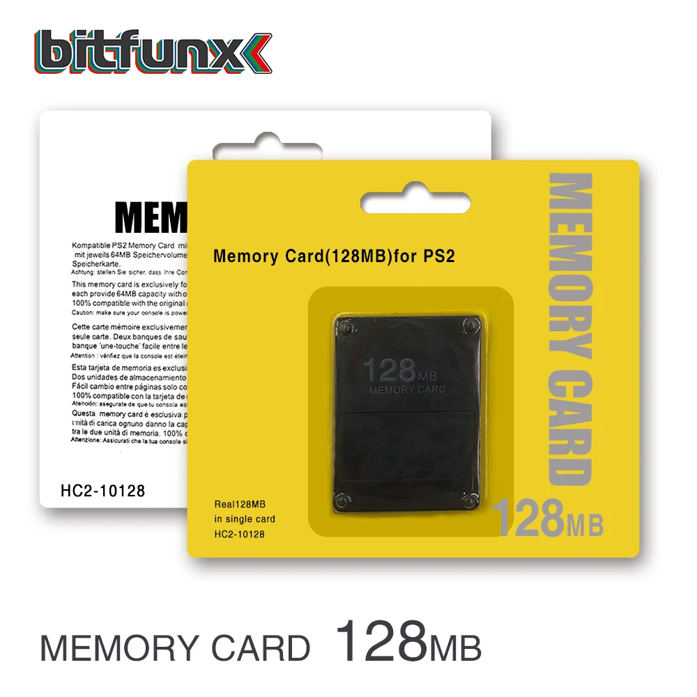 Bitfunx 2 шт 128 МБ Megabyte данные карты памяти для sony playstation PS2 тонкая игровая консоль |