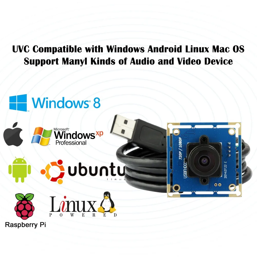 1080P Full HD USB Camera Module 2.1mm lens Wide Angle 2MP 1080P CMOS OV2710 USB Webcam for Robot ATM Kiosk 4